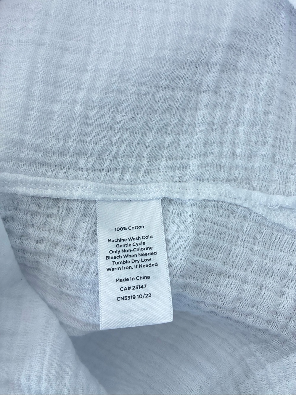 Haven Well Within Talbots Women's Organic Cotton Gauze Mini Dress - Picture 7 of 9